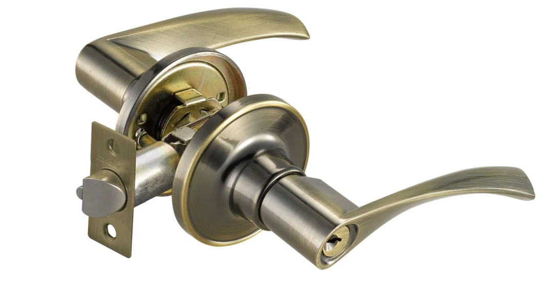 6971ab Door Lock, Tubular Lever Lock, Lever Lockset, Door Hardware, Antique Brass