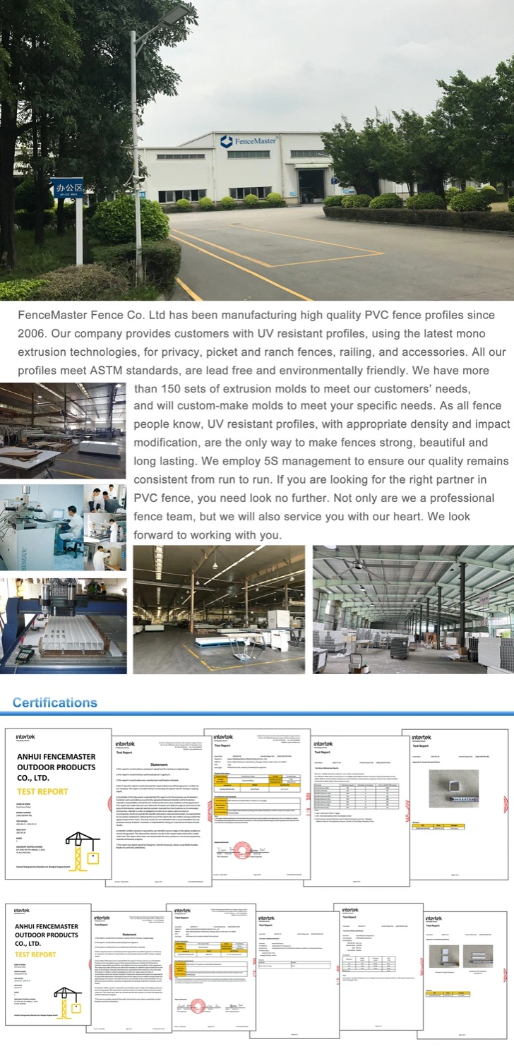 High Quality Vinyl Aluminum Union Railing, PVC Aluminum Picket Stair Railing, Plastic Decking Railing