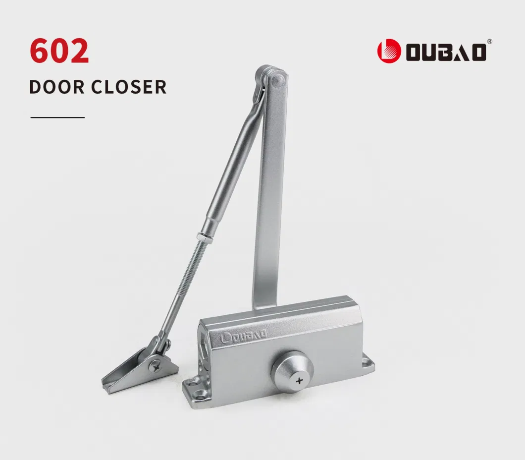 Adjustable CE&UL Fireproof Aluminum Listed Door Closer for 30-45kg Door (602)